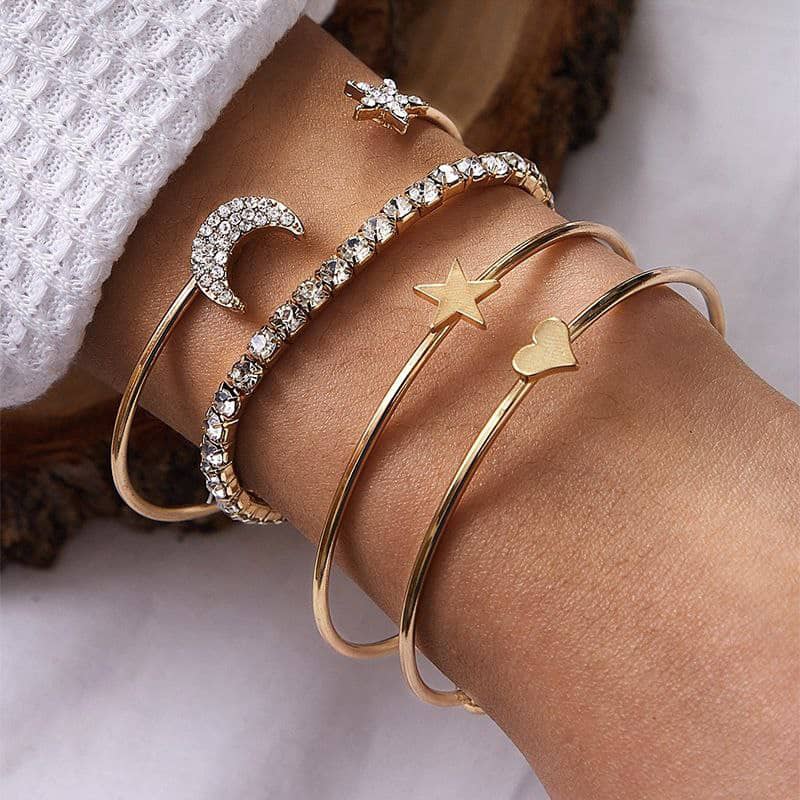 4 in 1 Gold Bangles set