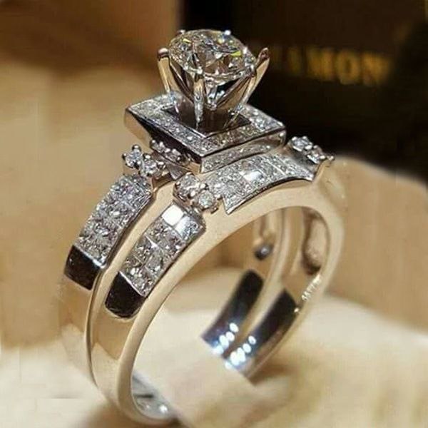 Crown Fashion Solid Sterling Silver Wedding Ring