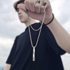 Silver Men Necklace(Wholesales)