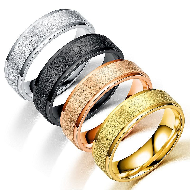 Shinning Men Wedding Ring (Black, Silver Or Gold)