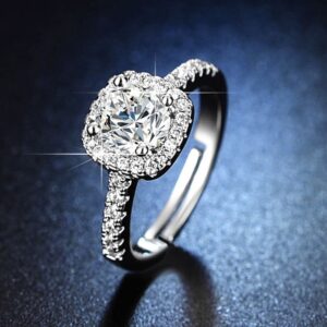 ONE SIDE SQUARE ENGAGEMENT Ring (Wholesales)