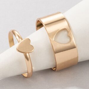 2 Gold Love Knuckle Ring
