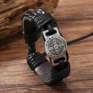Black Leather Bracelet