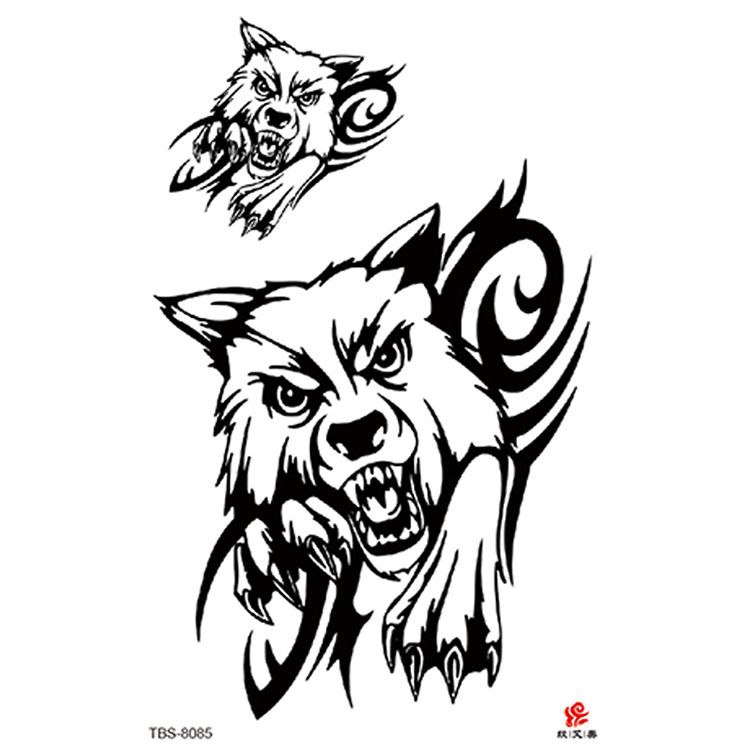 Tiger Henna Body Art Stickers