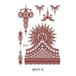 Floral Henna Temporary Art  Sticker