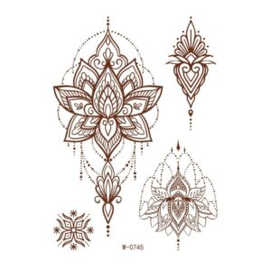Henna Temporary Body Art Sticker