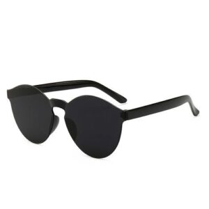 Fashion Rimless Black Sunglasses