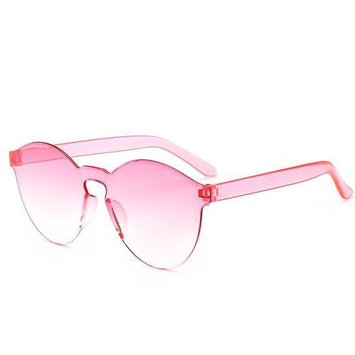 Fashion Rimless Pink Sunglasses