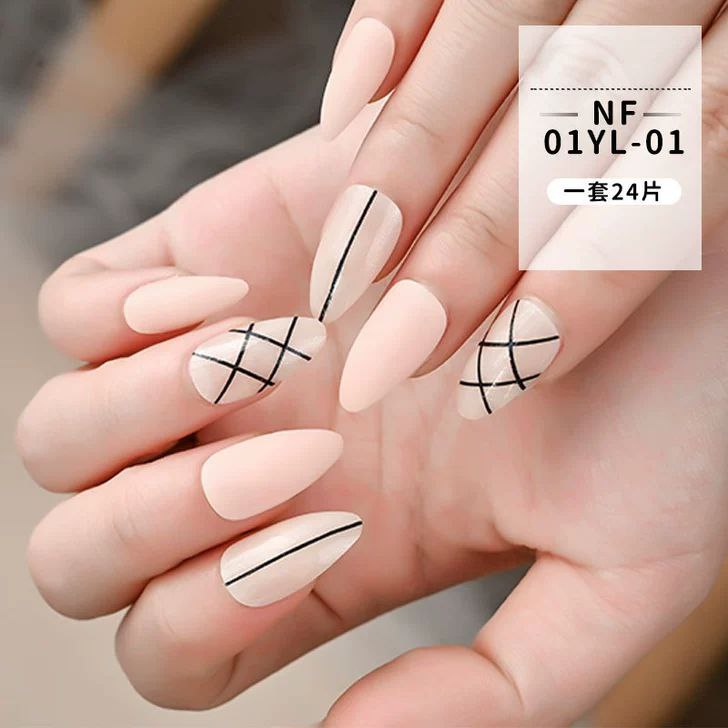 Pink Design Pattern Press On Nails