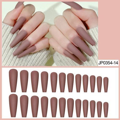 Fancy Brown 24pcs Press On Nails