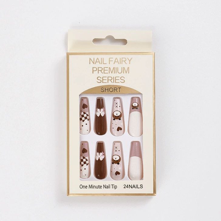 Bear Design Press On Nails