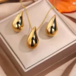 Chunky Gold Jewelry Set