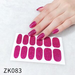 Dazzling Purple Nail Stickers
