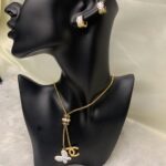 Crystal Gucci Necklace Earring Set