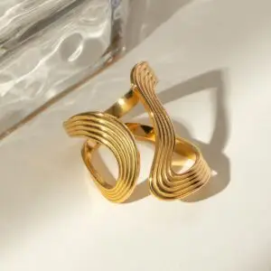 Women Geometric Gold Knuckle Ring