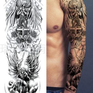 Full Arm Angel Temporary Tattoo Sticker