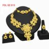 Glamorous Gold Plated Jewelry Set