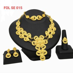 Glamorous Gold Plated Jewelry Set
