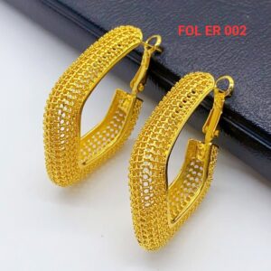 Stainless Steel Earrings FOL ER 002 (Wholesales)