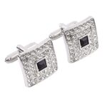 Silver Square Men Cufflinks
