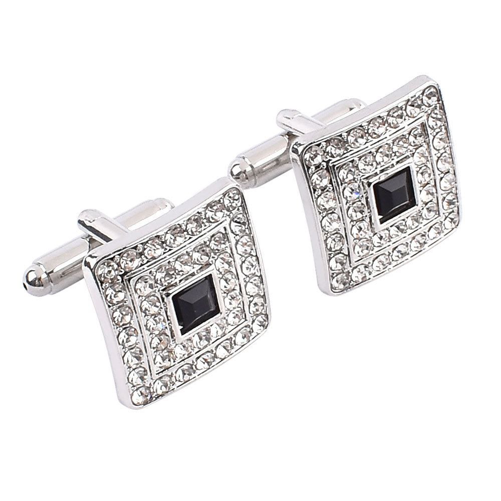 Silver Square Men Cufflinks