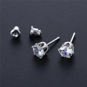 Stainless Steel Silver Stud Earrings(Small)
