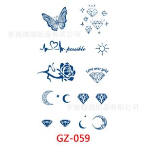 Possible Semi Permanent Tattoo Stickers GZ-059