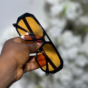 Trendy Double Beam Irregular Polygon Sunglasses