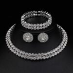 Rhinestone Jewelry Set For Ladies