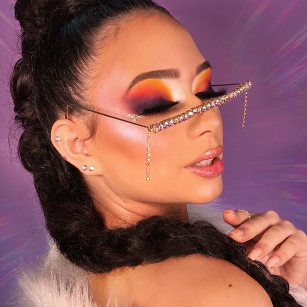 Straight Frameless Glasses For Women