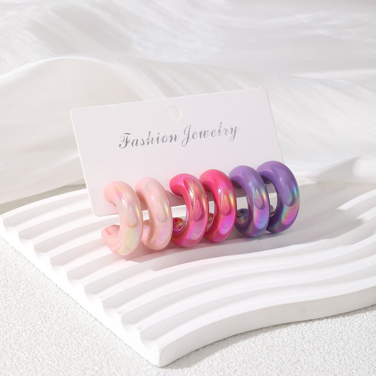 Acrylic Earring Set For Women(Set Of 3) Wholesales