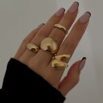 Metal Glossy Open Knuckle Ring
