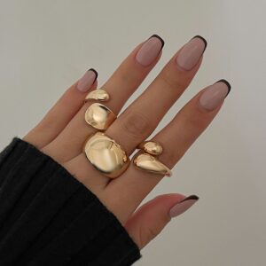 Metal Glossy Open Knuckle Ring