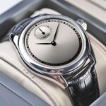 Premium Black Leather Wristwatch