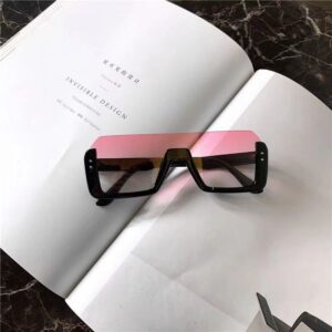 Way Oval Pink Lens Sunglasses