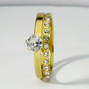 Sterling Gold  2 Layered Wedding Ring