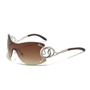 Sophisticated Brown Viper Sunglasses
