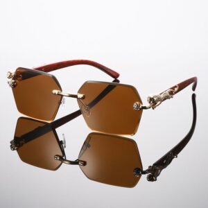 Trendy Polygonal Rimless Men Glasses(Wholesales)