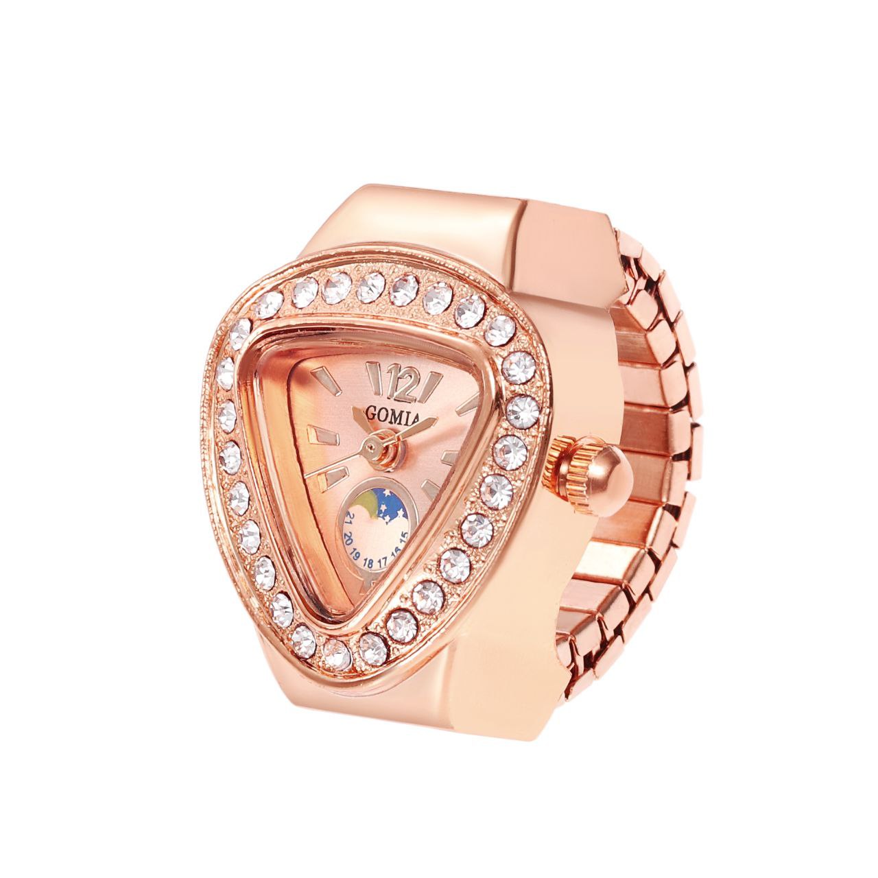 Rose Gold Retro Mini Finger Watch(Wholesales)